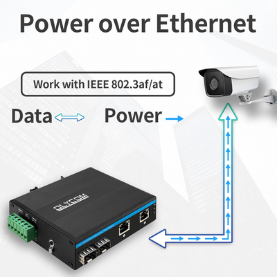 Commutateur 48v de POE d'Ethernet de réseau de gigabit de 4 ports de POE mini Unmanaged