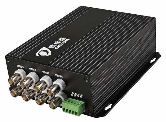 Convertisseur vidéo HD à fibre optique de 1550 nm avec RS485 Port de données 8ch 1080p AHD CVI TVI 20km Bnc Extender