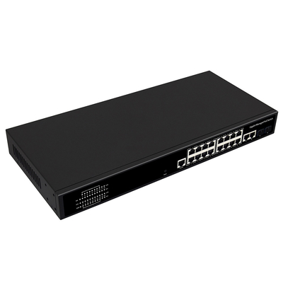 16 ports Gigabit Gestion du commutateur PoE Commercial Rack Type 300W Avec 4 ports Uplink