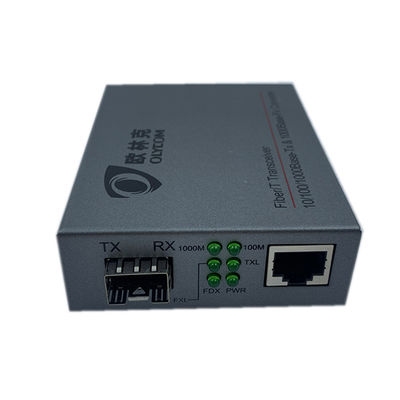 Convertisseur optique de bureau normal 10/100/1000Mbps de médias d'Ethernet de fibre
