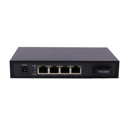 Commutateur optique à plusieurs modes de fonctionnement d'Ethernet de fibre de la double fibre 550m avec quatre ports RJ45