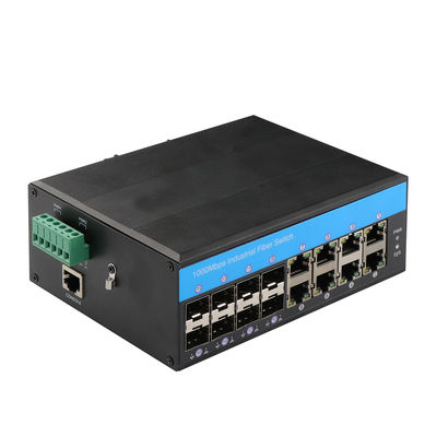 IP40 port maniable du commutateur 8 avec 8 ports de fibre de SFP et 1 port de console