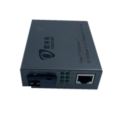 Contrôle de flux duplex optique rapide de convertisseur de médias d'Ethernet de fibre de WDM
