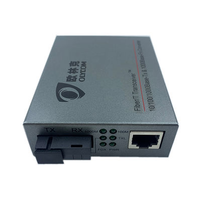 Câble optique recto de fibre Rj45 au convertisseur 1310nm TX 1550nm RX
