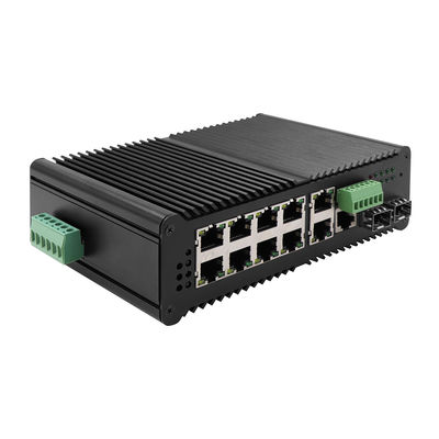 Commutateur contrôlé industriel gauche de Gigabit Ethernet 40Gbps 8 Poe jusqu'à 90W