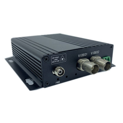 convertisseur optique de Digital de la vidéo 2ch analogue sur la distance de fonctionnement de la fibre 80KM de millimètre