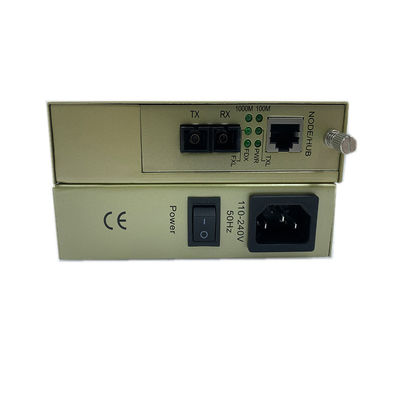 Convertisseur de médias de télévision en circuit fermé de MDIX avec 2 ports Ethernet SMF 100km maximum