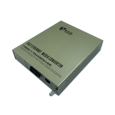 Convertisseur de médias de télévision en circuit fermé de MDIX avec 2 ports Ethernet SMF 100km maximum