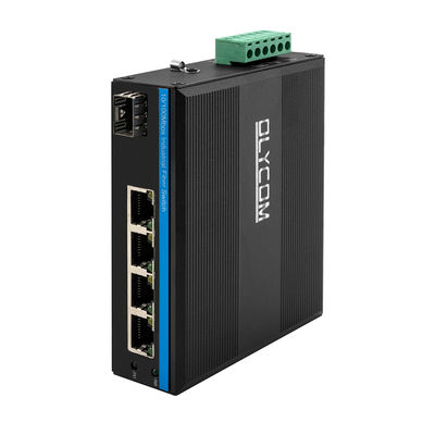 Commutateur industriel Unmanaged gauche de l'Ethernet 5, commutateur du réseau 40Gbps rocailleux