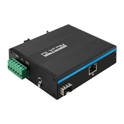 Qualité  Industrial SFP Gigabit PSE PoE Media Converter 1.25G Optical Slot 15.4W / 30W usine