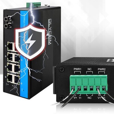 Commutateur contrôlé par Ethernet futé industriel de gigabit de POE avec le 1er port