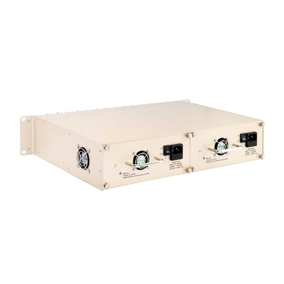 Chassis à support de convertisseur de médias à fente 16 pouces 2U à double puissance 48V/220V