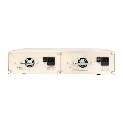 Chassis à support de convertisseur de médias à fente 16 pouces 2U à double puissance 48V/220V