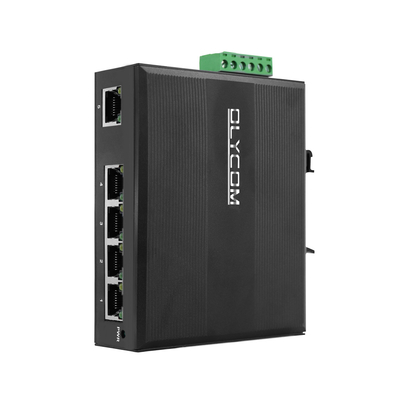 Liaison montante Unmanaged gauche 120W Mini Case rocailleux de Gigabit Ethernet de commutateur de 5 POE
