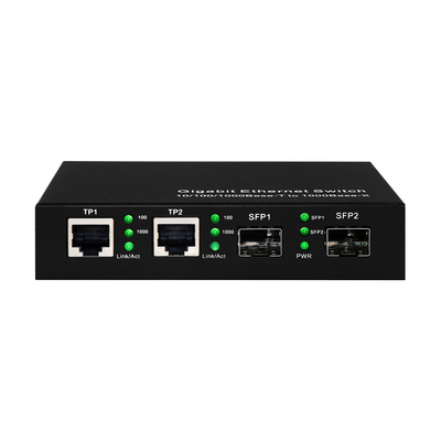Commutateur optique commercial de fibre d'Ethernet port SFP Gigabit non géré