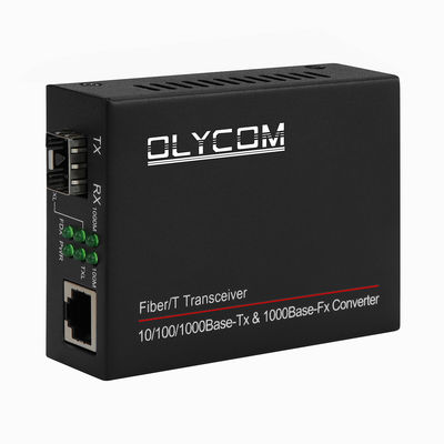 Convertisseur de média SFP 1G Gigabit fibre optique Ethernet non géré mini taille noir DC5V CE