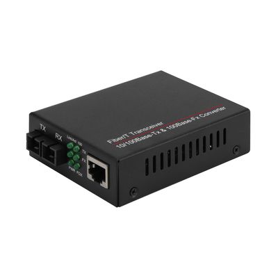 Convertisseur de média fibre optique Gigabit 20KM monomode duplex connecteur SC non géré