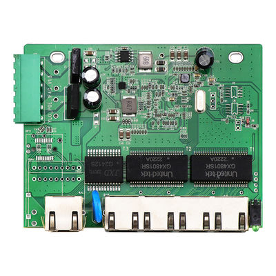 5 Ports E-Mark Switch réseau PCBA Gigabit Non géré 12V 24V DIN Rail CE