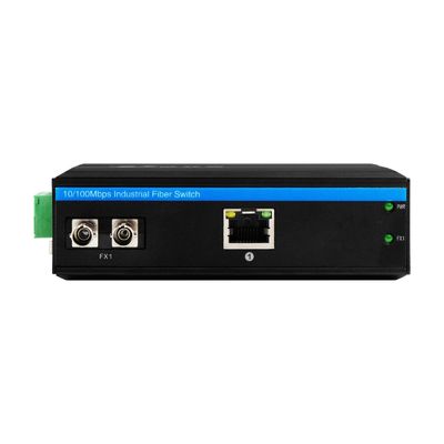 Mini Convertisseur de Médias Robuste Gigabit Ethernet Non Géré Fibre ST 30km Double DC12V CE FCC