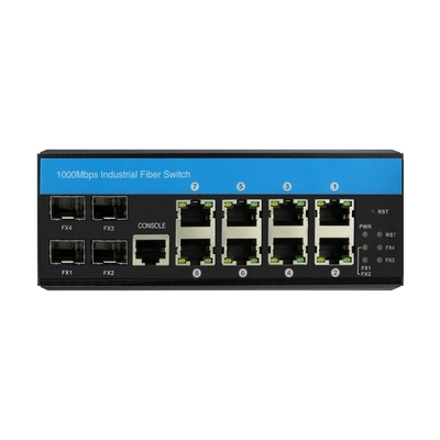 2.5G Lite Layer 3 Ring Managed Ethernet Switch 12 Ports ERPS RSTP Din Rail monté