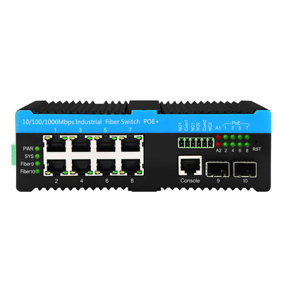 Gigabit 802.3bt PoE géré 8 Ports Switch 2.5G Fibre Web L2 géré sans ventilateur 720W