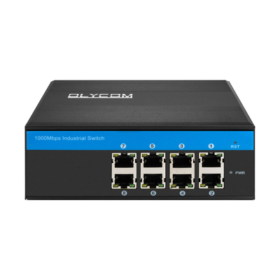 Commutateur de réseau industriel E-Mark 8 ports Gigabit Ethernet non géré