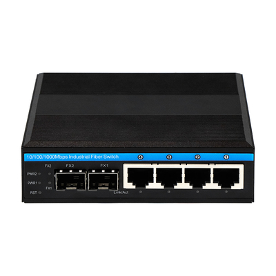6 ports Gigabit géré Commutateur réseau durci Compact de taille double puissance DC12V