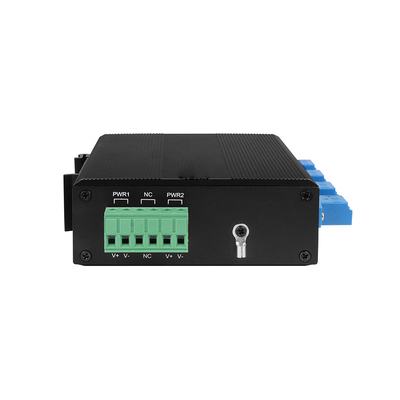 Commutateur de contournement par fibre optique pour protection optique DIN35 monté