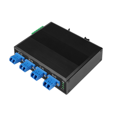 Commutateur de contournement par fibre optique pour protection optique DIN35 monté