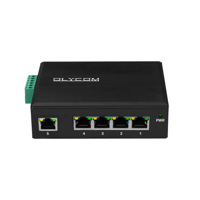 5 ports RJ45 Commutateur Ethernet industriel non géré Gigabit avec montage IP40 E-Mark et Din-Rail