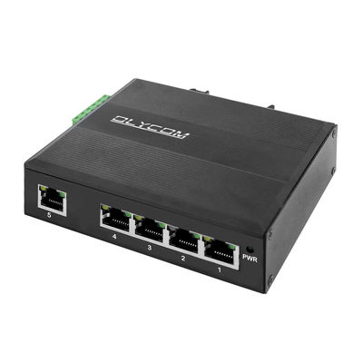 5 ports RJ45 Commutateur Ethernet industriel non géré Gigabit avec montage IP40 E-Mark et Din-Rail