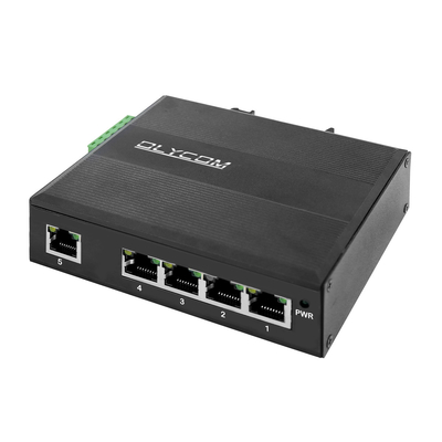 5 Ports Rj45 Commutateur Gigabit Ethernet non géré Ip40 E-Mark Din-Rail Industrial