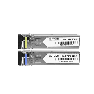 1.25G SFP Module en mode unique 1310nm/1550nm Transcepteur optique simplex de 20 km