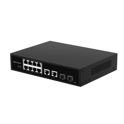 8 ports POE Gigabit Fiber Switch POE Watchdog avec 4 ports SFP/RJ45 en liaison montante 120 W