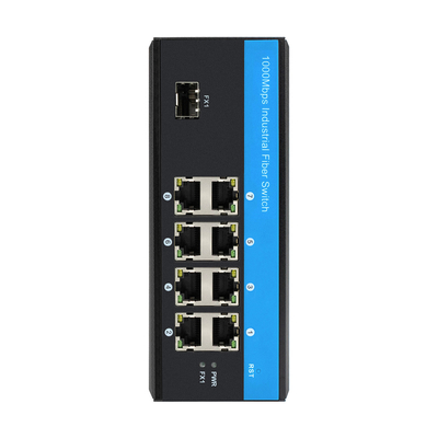 Réseau industriel non géré PoE Switch 8 ports Gigabit Réseau industriel non géré 240W CE