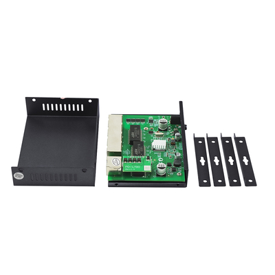 4 ports Gigabit POE Extender Grade commercial 60W PD Uplink Pour les caméras IP PoE