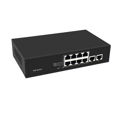 8 Ports PoE Switch 10/100M Ethernet rapide VLAN 250 mètres PoE Distance entrée CA non gérée
