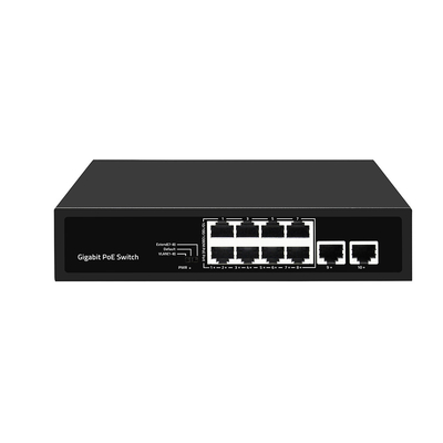 8 ports Gigabit PoE Switch réseau VLAN 250 mètres AI PoE 120W Budget non géré