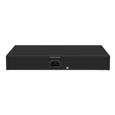 Switch PoE 16 ports, distance PoE 250 mètres, 10/100M, support mode VLAN, budget 300W, CE