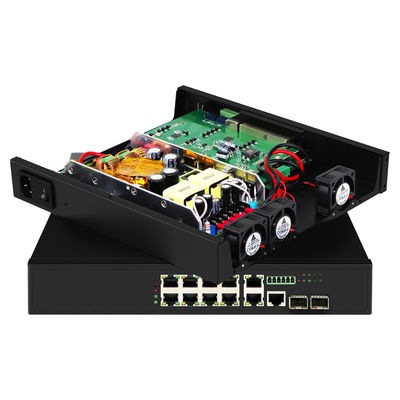 8 ports 2.5G Géré avec rack de commutateur Montable 90W Standard 220V Entrée Gigabit Ethernet