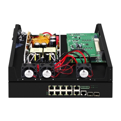 8 ports Poe Switch avec 90W géré 2*2,5 Gb ports SFP + 2 ports combo POE commutateur à fibre