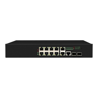 8 ports Poe Switch avec 90W géré 2*2,5 Gb ports SFP + 2 ports combo POE commutateur à fibre