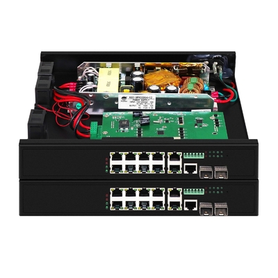8 ports Poe Switch avec 90W géré 2*2,5 Gb ports SFP + 2 ports combo POE commutateur à fibre