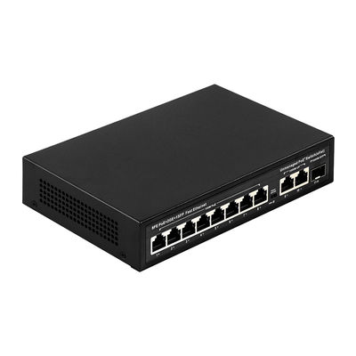 8 ports POE Switch avec 120W de puissance et 250m de transmission pour CCTV - Commutateur POE en fibre optique non géré