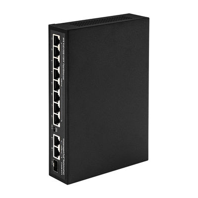 8 ports POE Switch avec 120W de puissance et 250m de transmission pour CCTV - Commutateur POE en fibre optique non géré