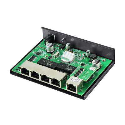Olycom 4 Ports Gigabit PoE Extender avec 4 Ports PoE Switch 60W Budget 100 mètres de distance