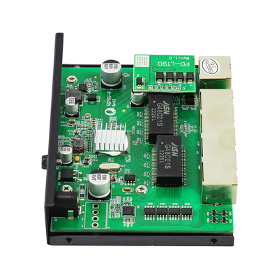 Olycom 4 Ports Gigabit PoE Extender avec 4 Ports PoE Switch 60W Budget 100 mètres de distance