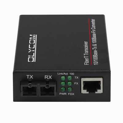10/100mbps de fibres optiques pour les médias Émetteur-récepteur 1310nm Convertisseur multimédia MM 2km