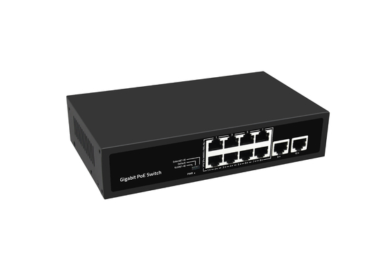 8 ports Commutateur réseau Gigabit complet PoE Prise en charge de l'extension Vlan PoE Budget 120W