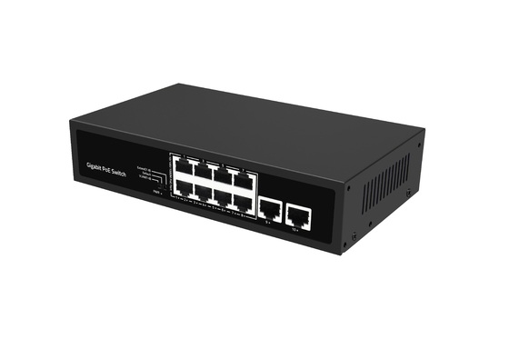 8 ports Commutateur réseau Gigabit complet PoE Prise en charge de l'extension Vlan PoE Budget 120W